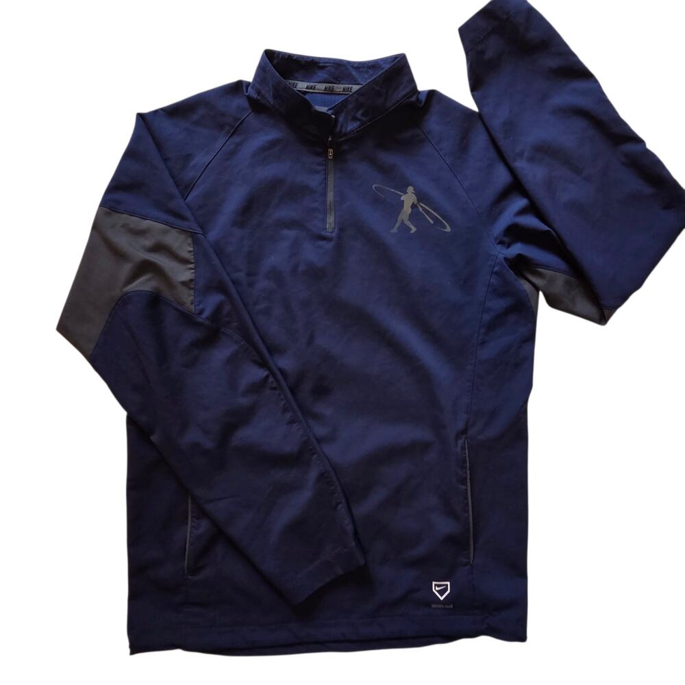 Nike Baseball Jacket Ken Griffey Jr Pullover Windbreaker, Quarter Zip sz Small